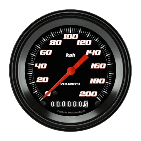 Velocity Black 3 3_8_ Speedometer VS59BBLF